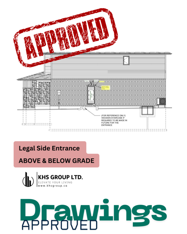 Separate entrance permit drawings